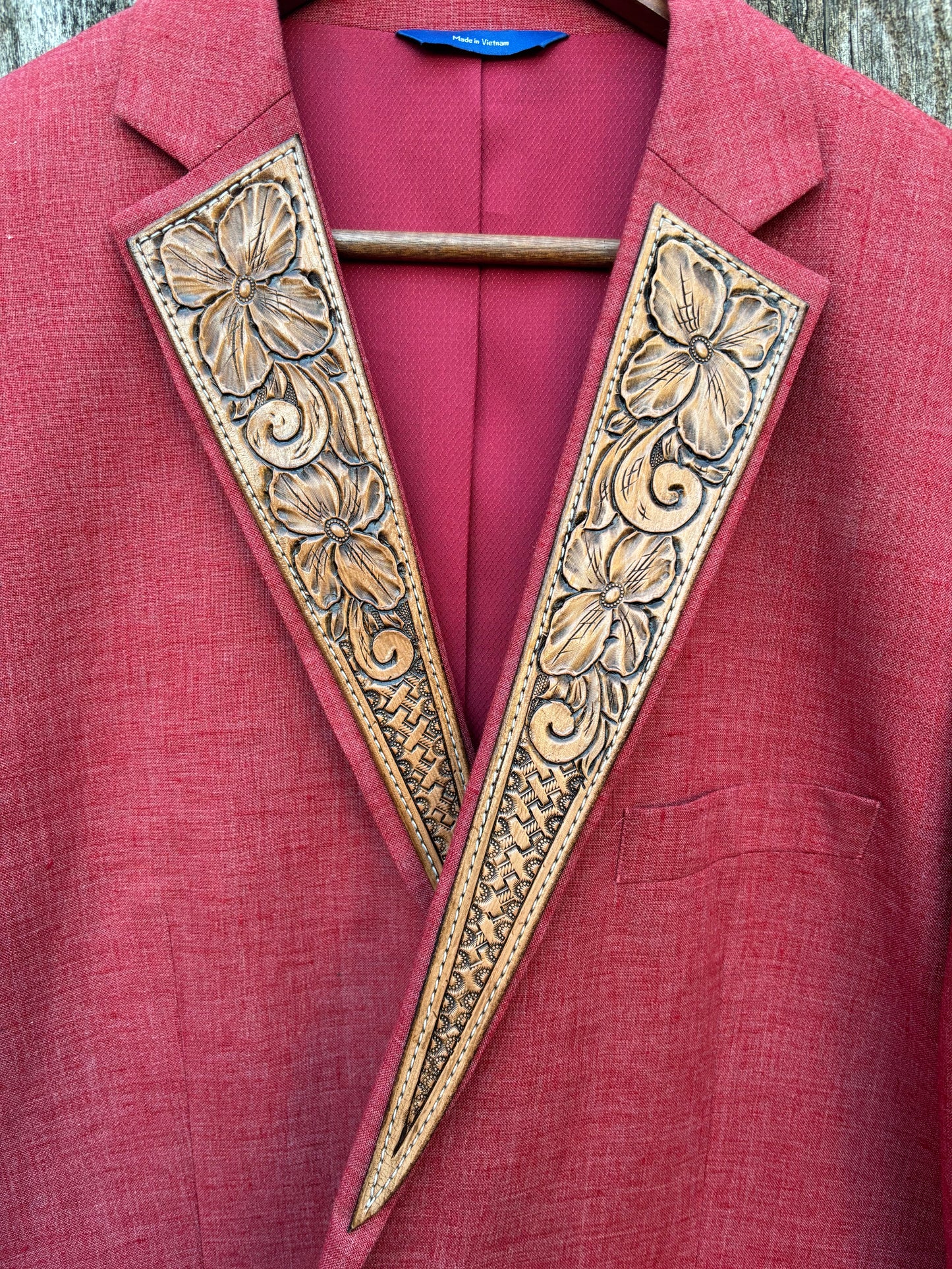 Red Tweed/ Linen Sports Coat