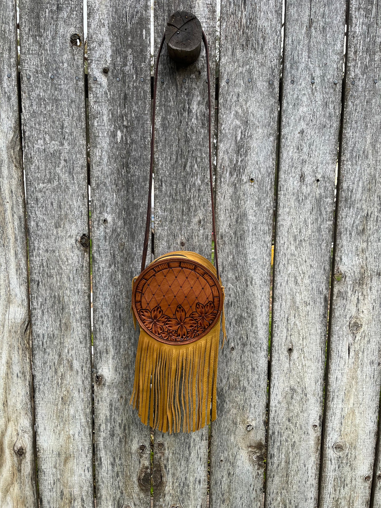 Round Mustard Purse