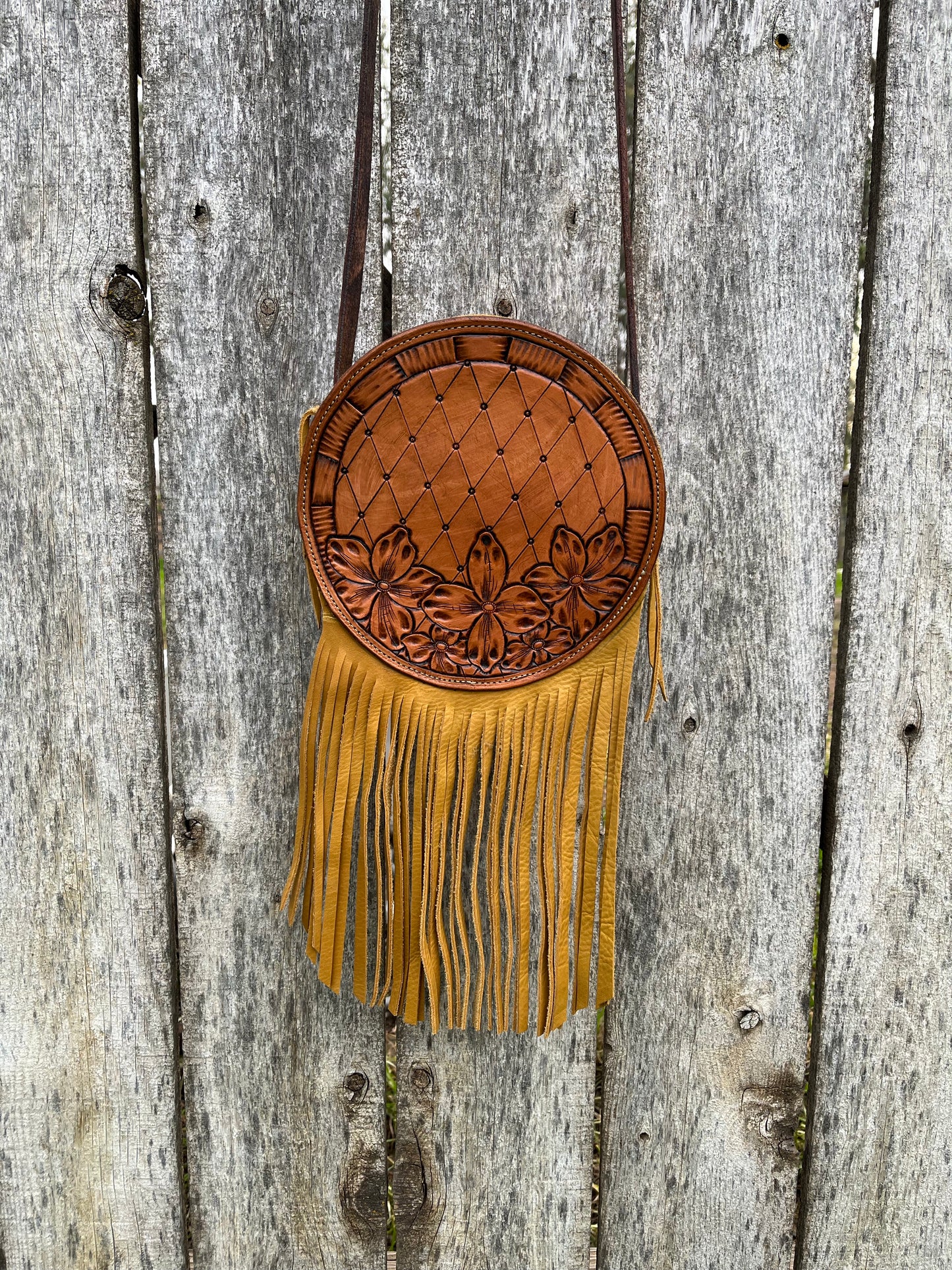 Round Mustard Purse