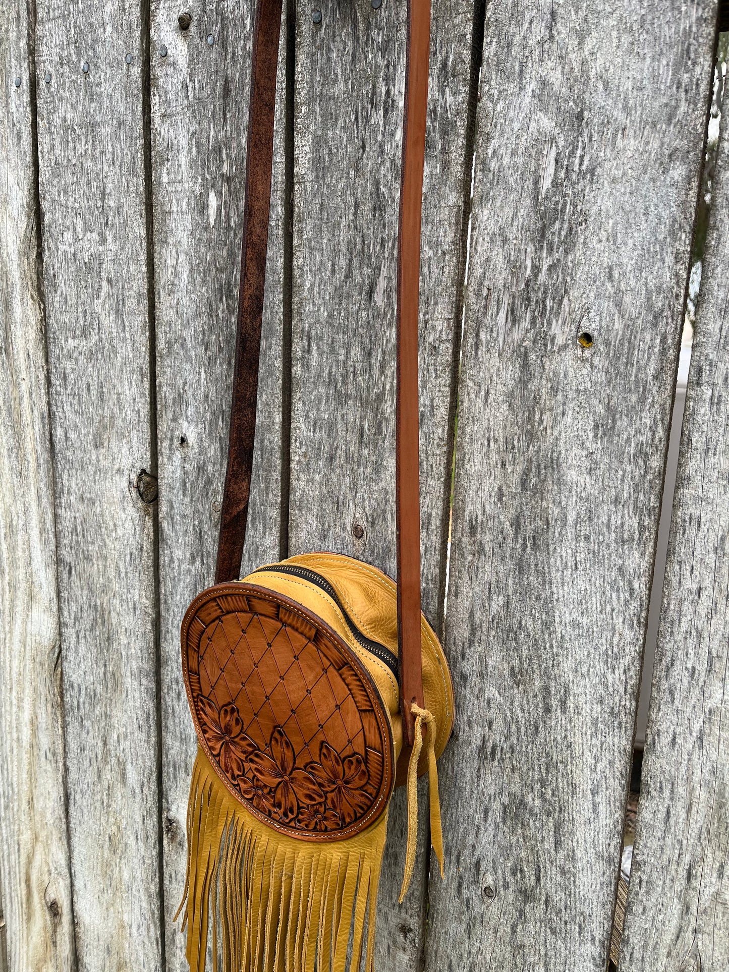Round Mustard Purse