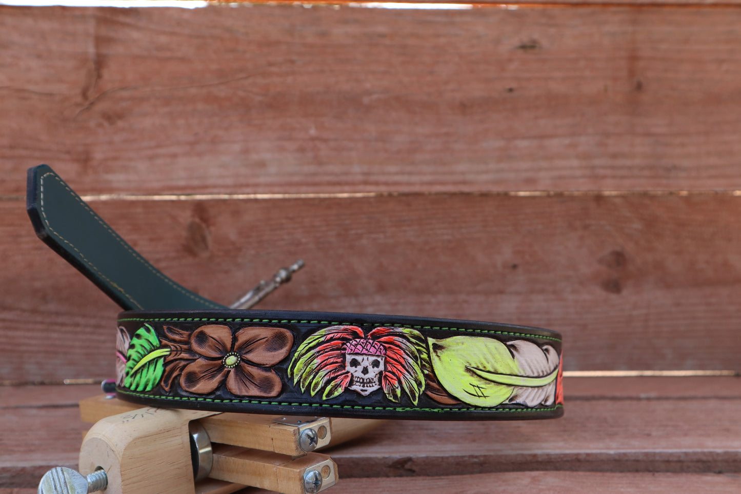 Paint Indian and Feather Belt