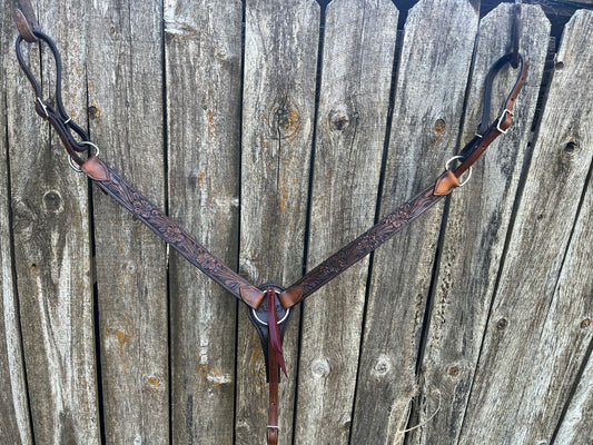 Tooled Breast Collar