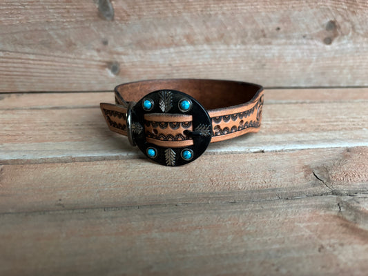 Tooled Dog Collar