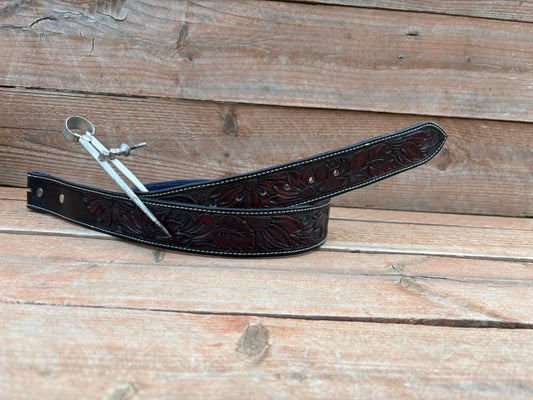 Dark Cherry Sunflower Belt