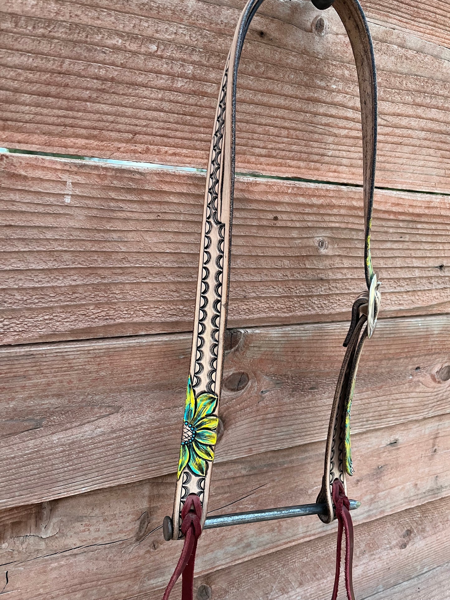 Painted Flower Headstall