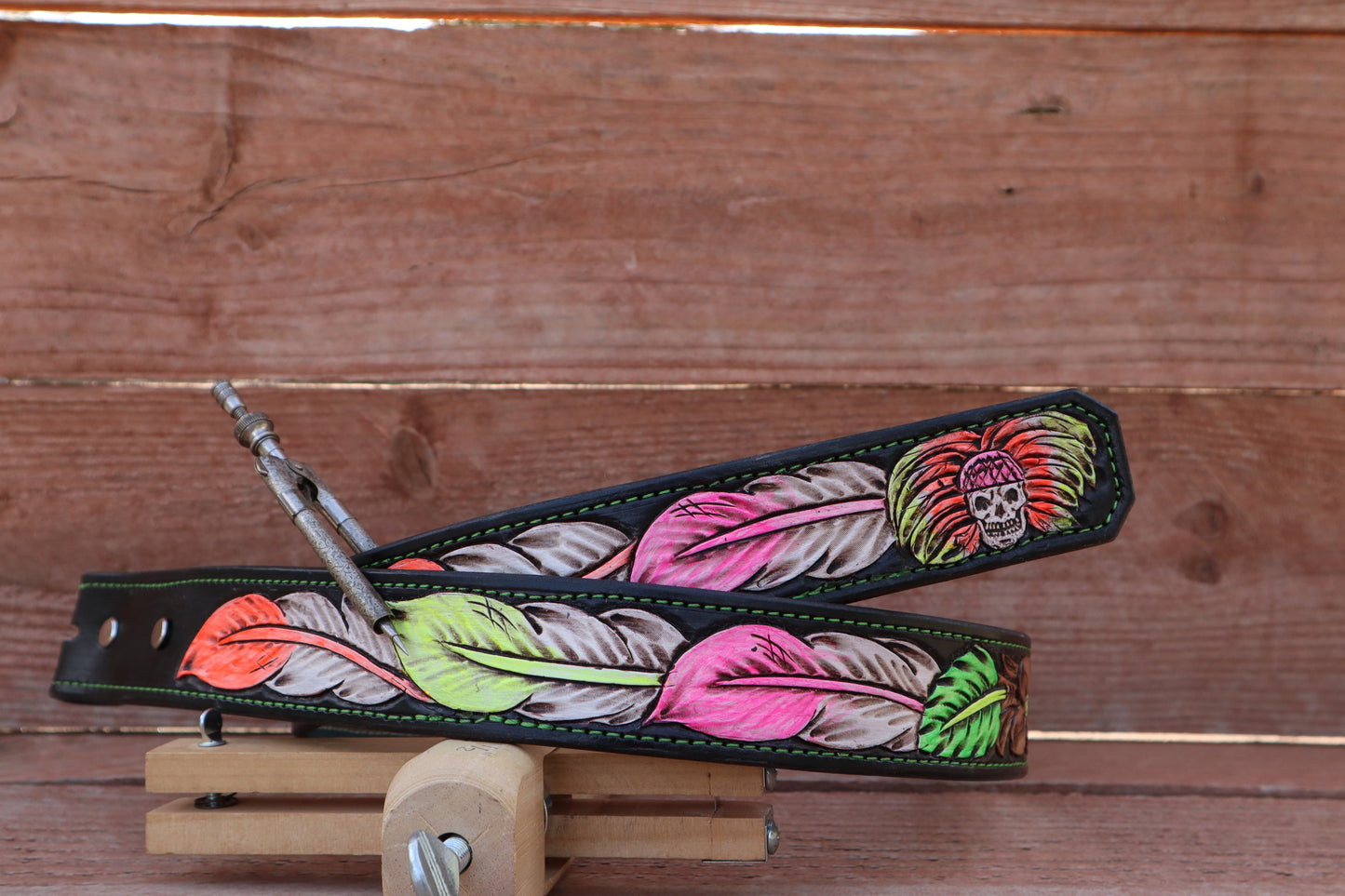 Paint Indian and Feather Belt